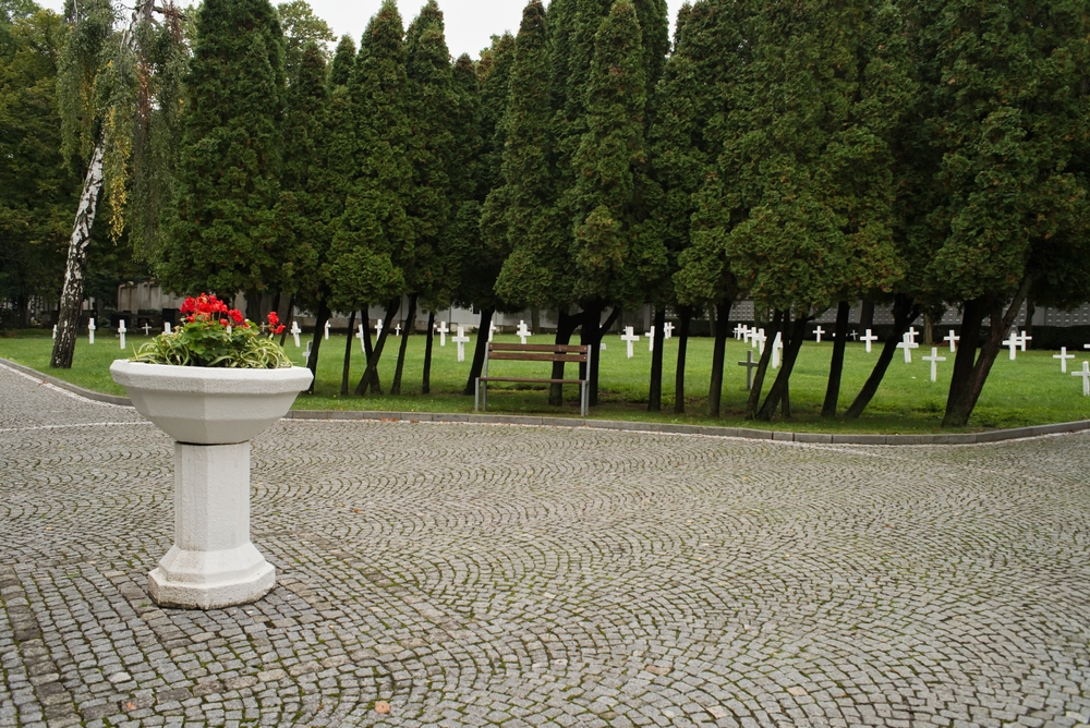 cemetery pathway hardscaping
